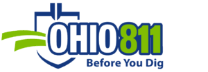 OUPS Logo displaying a shovel and the words "Ohio 811 Before You Dig"